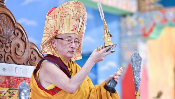  Empowerment by Kyabgön Drung Goshir Gyaltsab Rinpoche – Five-Deity Green Tārā of the Acacia Forest 