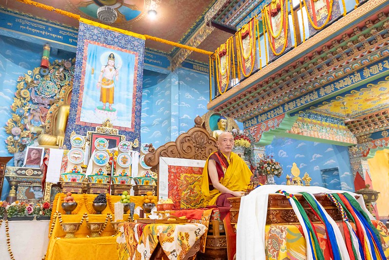 Kyabgön Drung Goshir Gyaltsab Rinpoche Inaugurates the 9th Arya Kshema and Presides over the Ritual for the Nuns’ Dharma to Flourish