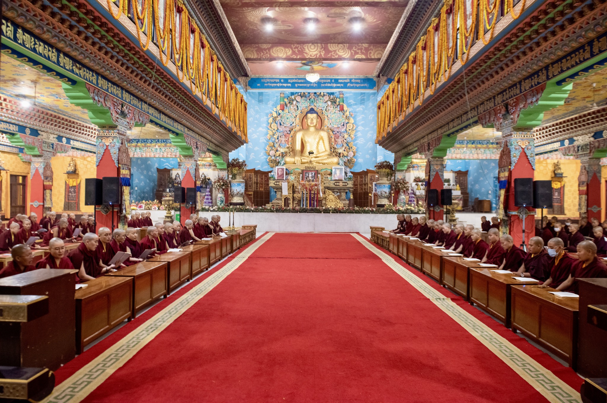 Evening Prayers Followed by Debate in the Monlam Pavilion