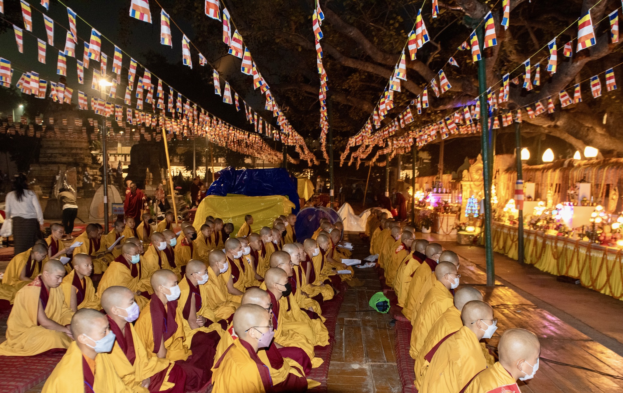10th Arya Kshema Begins at the Mahabodhi Stupa with Sojong Vows and Offerings